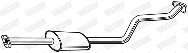 WALKER 23504 Stredný tlmič výfuku