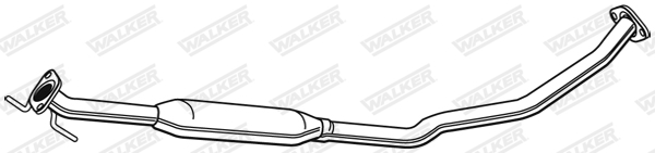 WALKER 23649 Stredný tlmič výfuku