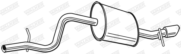 WALKER 23717 bakre lydpotte