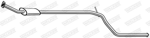 WALKER 23878 Stredný tlmič výfuku