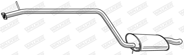 WALKER 24068 Koncový tlmič výfuku