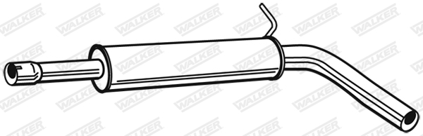 WALKER 24145 Stredný tlmič výfuku