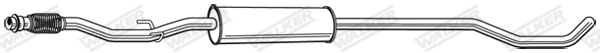 WALKER 24146 Stredný tlmič výfuku