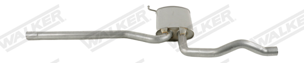 WALKER 24504 Stredný tlmič výfuku