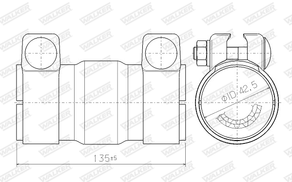 WALKER 69000 Catalytic Converter, universal