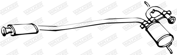 WALKER 70430 Μεσαίο σιλανσιέ