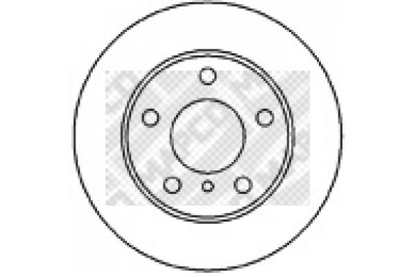 MAPCO 15681 Δισκόπλακα μπροστινός άξονας for LAND ROVER