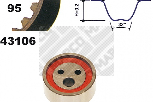 MAPCO 23106 Σετ οδοντωτού ιμάντα for RENAULT