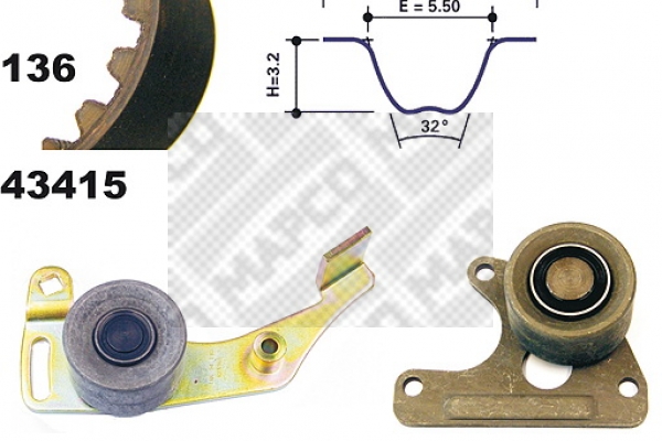 MAPCO 23405 Σετ οδοντωτού ιμάντα for CITROËN LADA PEUGEOT ROVER TALBOT