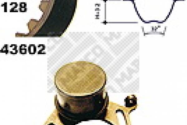 MAPCO 23602 Σετ οδοντωτού ιμάντα for BMW