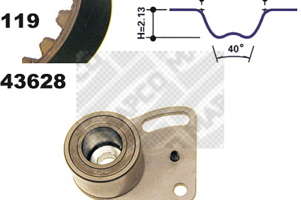 MAPCO 23628 Σετ οδοντωτού ιμάντα for FORD