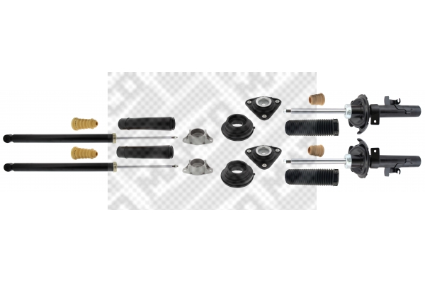 MAPCO 40941 Mounting Kit, shock absorber Front Axle Rear Axle for FORD