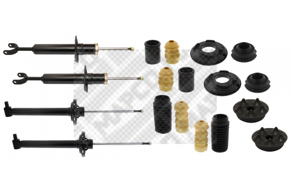MAPCO 40956/4 Mounting Kit, shock absorber Front Axle Rear Axle for AUDI