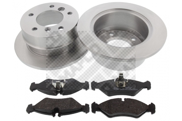 MAPCO 47704 Σετ φρένων, δισκόφρενα Πίσω άξονας for MERCEDES-BENZ VW