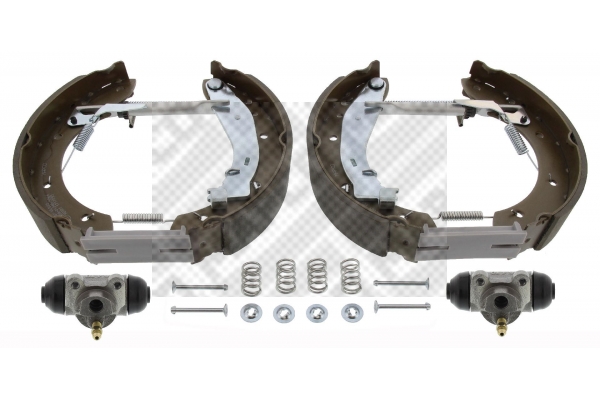 MAPCO 9847 Σετ σιαγόνων φρένων Πίσω άξονας for CITROËN PEUGEOT