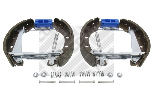 MAPCO 9854/1 Σετ σιαγόνων φρένων Πίσω άξονας for AUDI SEAT VW
