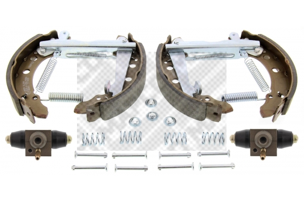 MAPCO 9855 Σετ σιαγόνων φρένων Πίσω άξονας for AUDI SEAT VW
