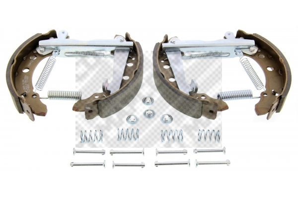 MAPCO 9855/1 Σετ σιαγόνων φρένων Πίσω άξονας for AUDI SEAT VW