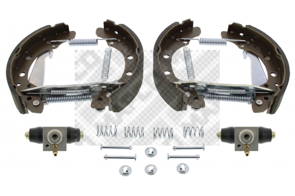 MAPCO 9856 Σετ σιαγόνων φρένων Πίσω άξονας for AUDI SEAT VW