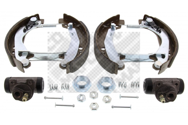 MAPCO 9862 Σετ σιαγόνων φρένων Πίσω άξονας for CITROËN PEUGEOT