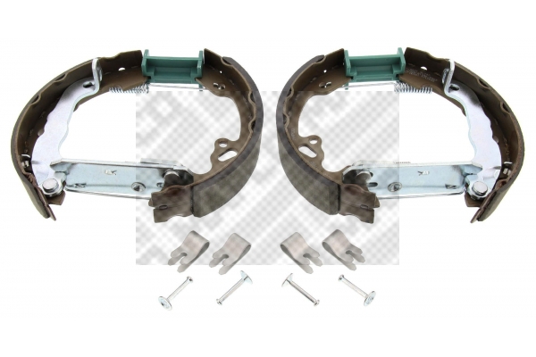 MAPCO 9871/1 Σετ σιαγόνων φρένων Πίσω άξονας for FORD