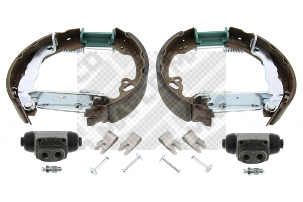MAPCO 9871/2 Σετ σιαγόνων φρένων Πίσω άξονας for FORD