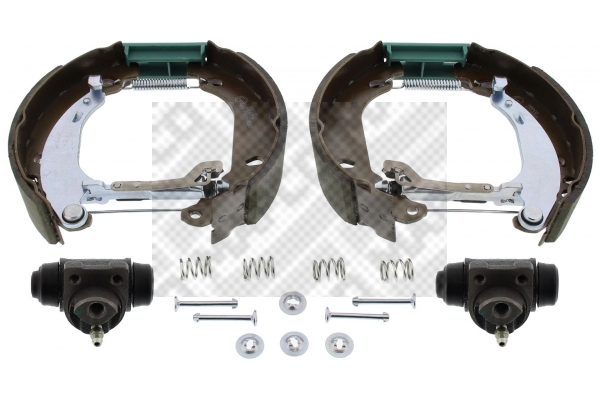 MAPCO 9877 Σετ σιαγόνων φρένων Πίσω άξονας for DACIA RENAULT