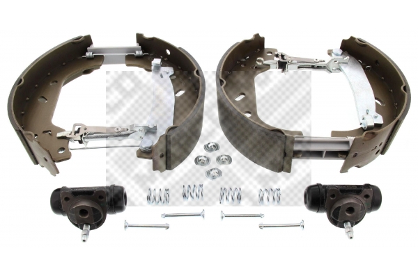 MAPCO 9879 Σετ σιαγόνων φρένων Πίσω άξονας for CITROËN FIAT LANCIA PEUGEOT