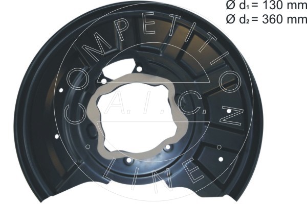 AIC 55102 terelőlemez, féktárcsa Hátsó tengely jobb MERCEDES-BENZ