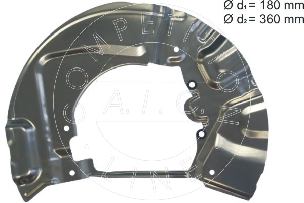 AIC 55502 terelőlemez, féktárcsa Első tengely bal BMW