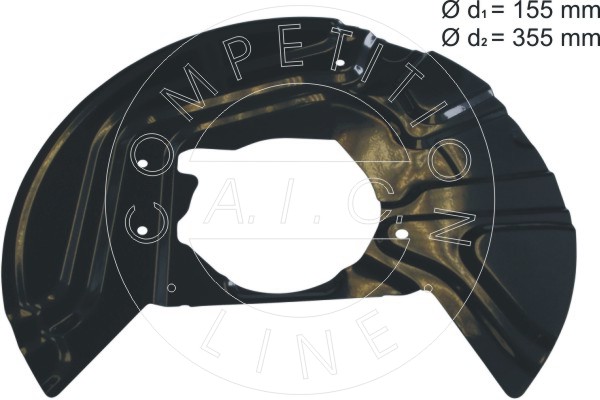 AIC 55908 terelőlemez, féktárcsa Első tengely bal BMW
