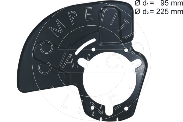 AIC 55972 terelőlemez, féktárcsa Első tengely bal OPEL VAUXHALL