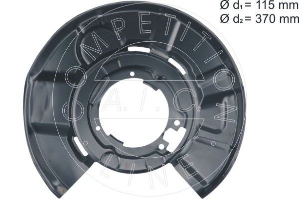 AIC 56988 terelőlemez, féktárcsa Hátsó tengely bal BMW