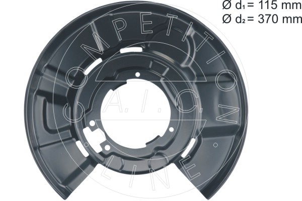 AIC 56989 terelőlemez, féktárcsa Hátsó tengely jobb BMW