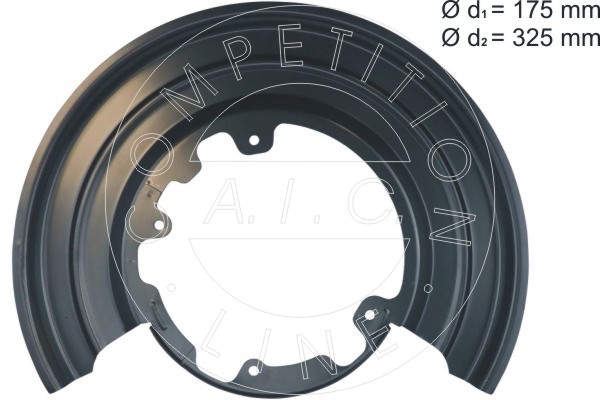 AIC 57487 terelőlemez, féktárcsa Hátsó tengely bal IVECO