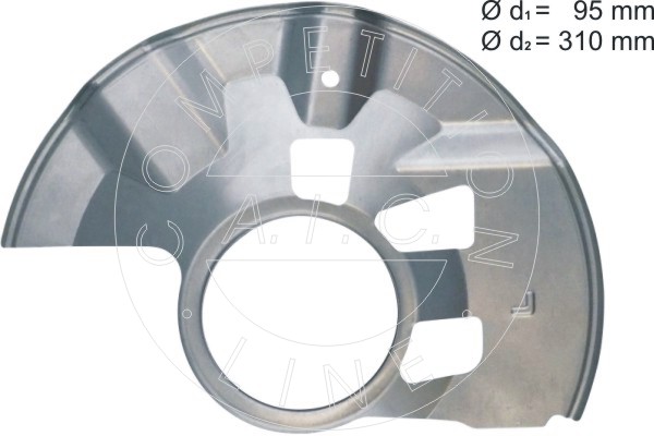 AIC 57613 terelőlemez, féktárcsa Első tengely bal MAZDA
