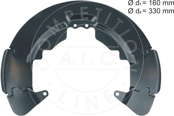 AIC 58107 terelőlemez, féktárcsa Első tengely bal Első tengely jobb FORD MAZDA VOLVO