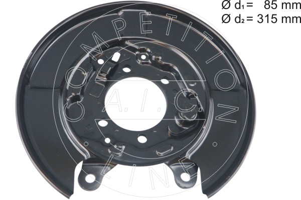 AIC 58270 terelőlemez, féktárcsa Hátsó tengely bal NISSAN RENAULT