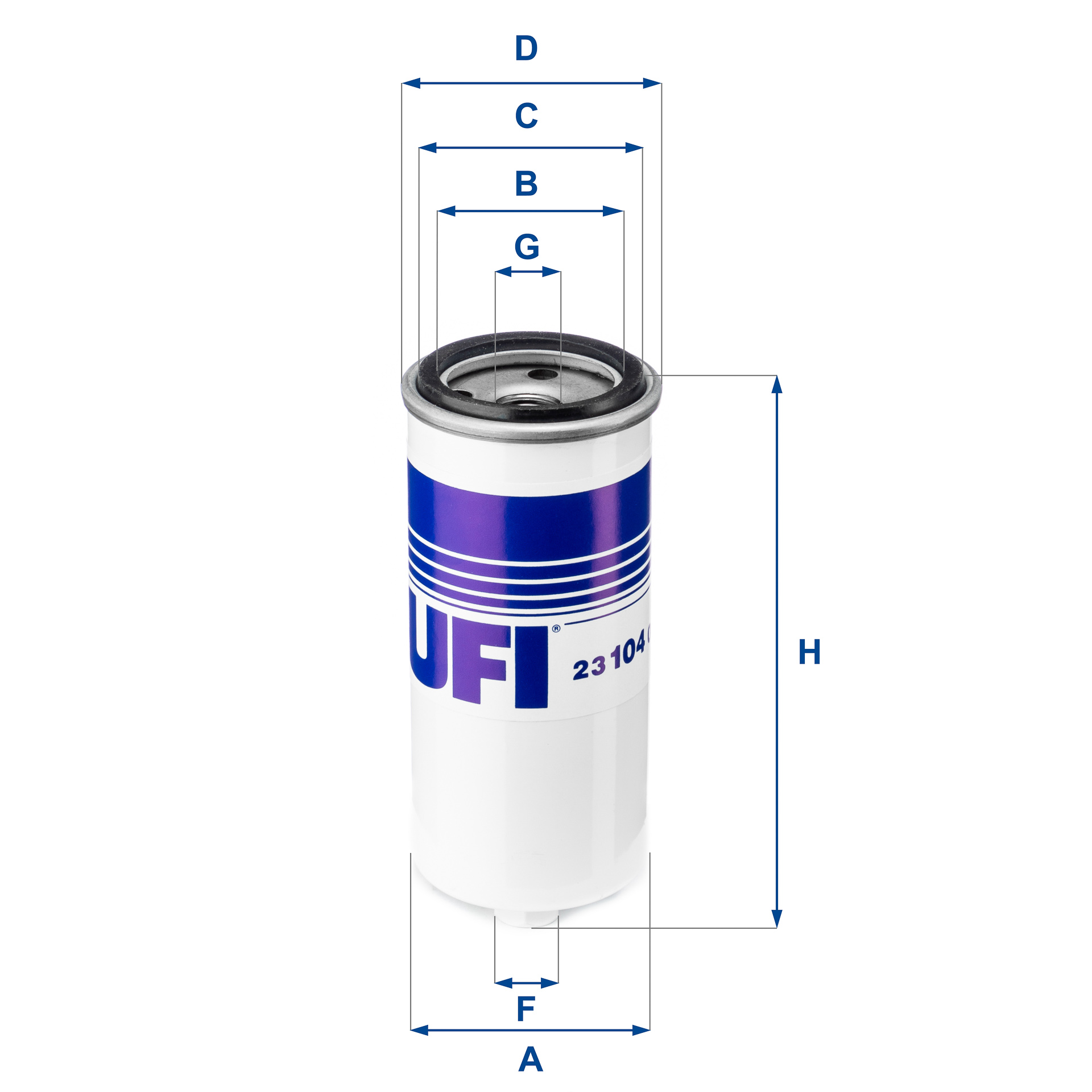 UFI 23.104.00 Filtro olio