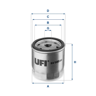 UFI 23.105.00 Filtro olio