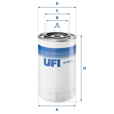 UFI 23.107.01 Filtro olio