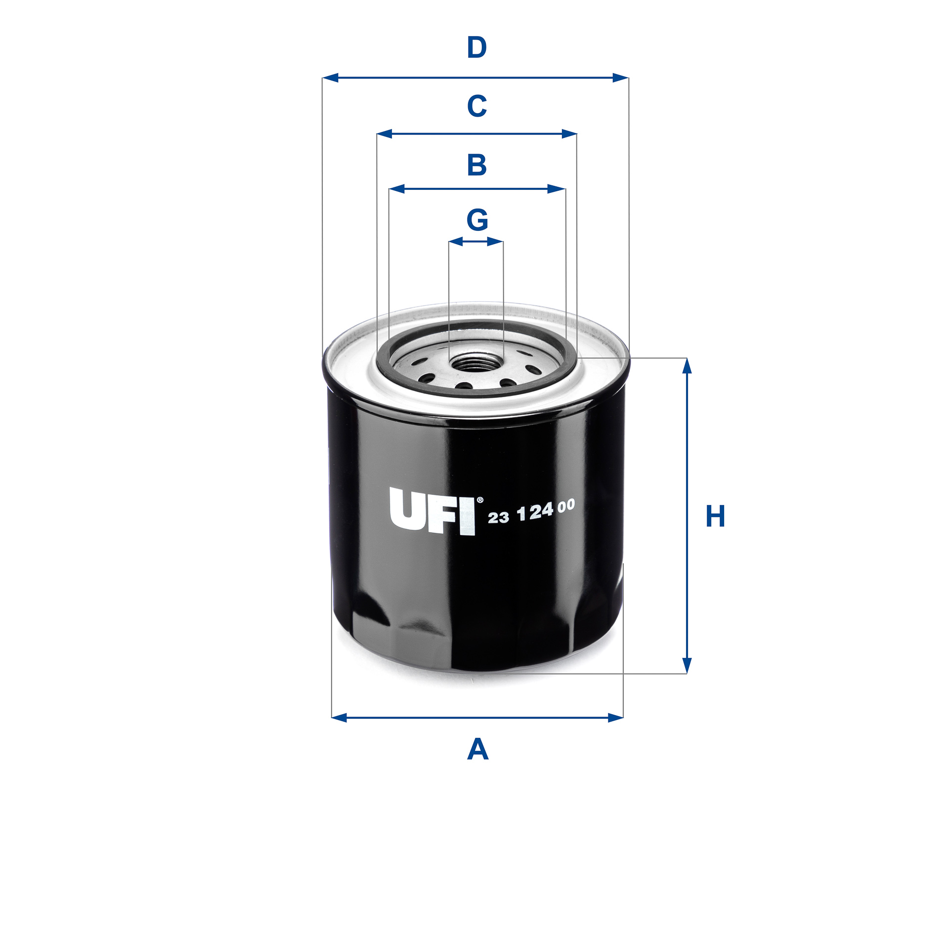 UFI 23.124.00 Filtro olio