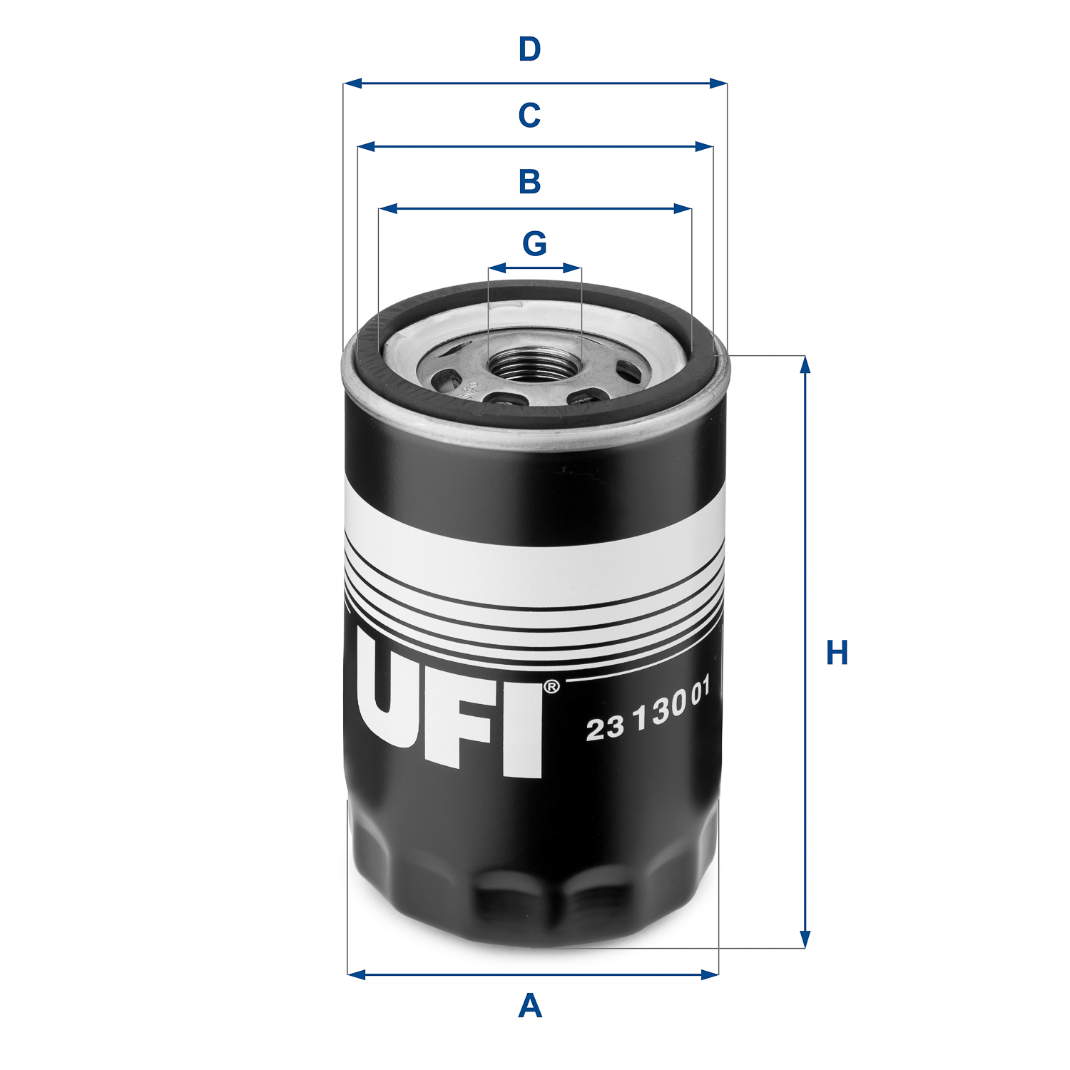 UFI 23.130.01 Filtro olio