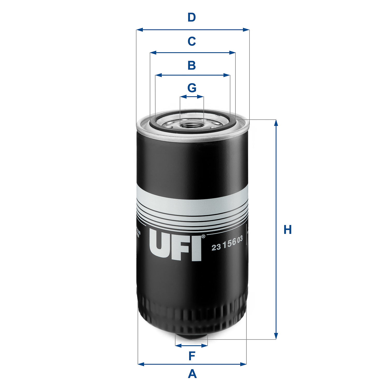 UFI 23.156.03 Olejový filter