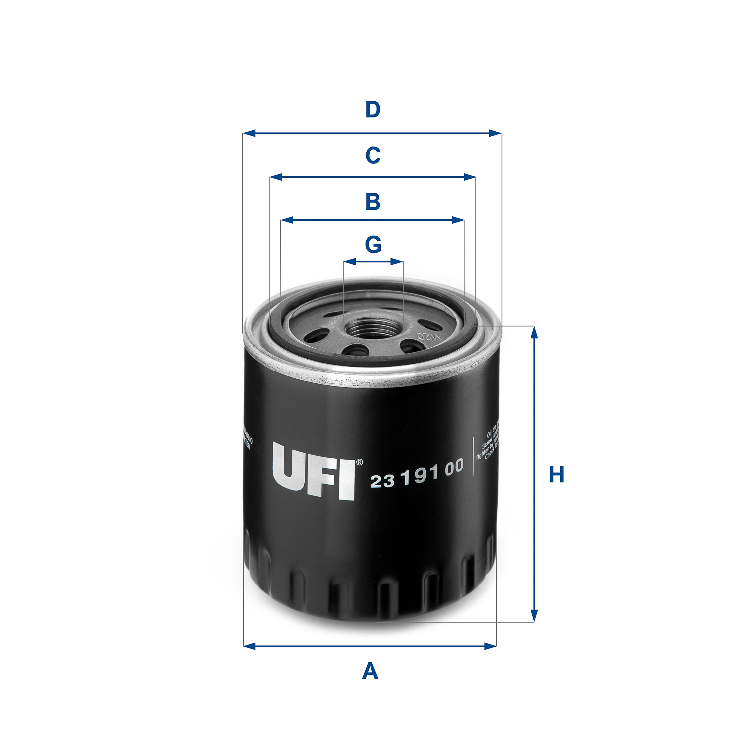 UFI 23.191.00 Filtre à huile
