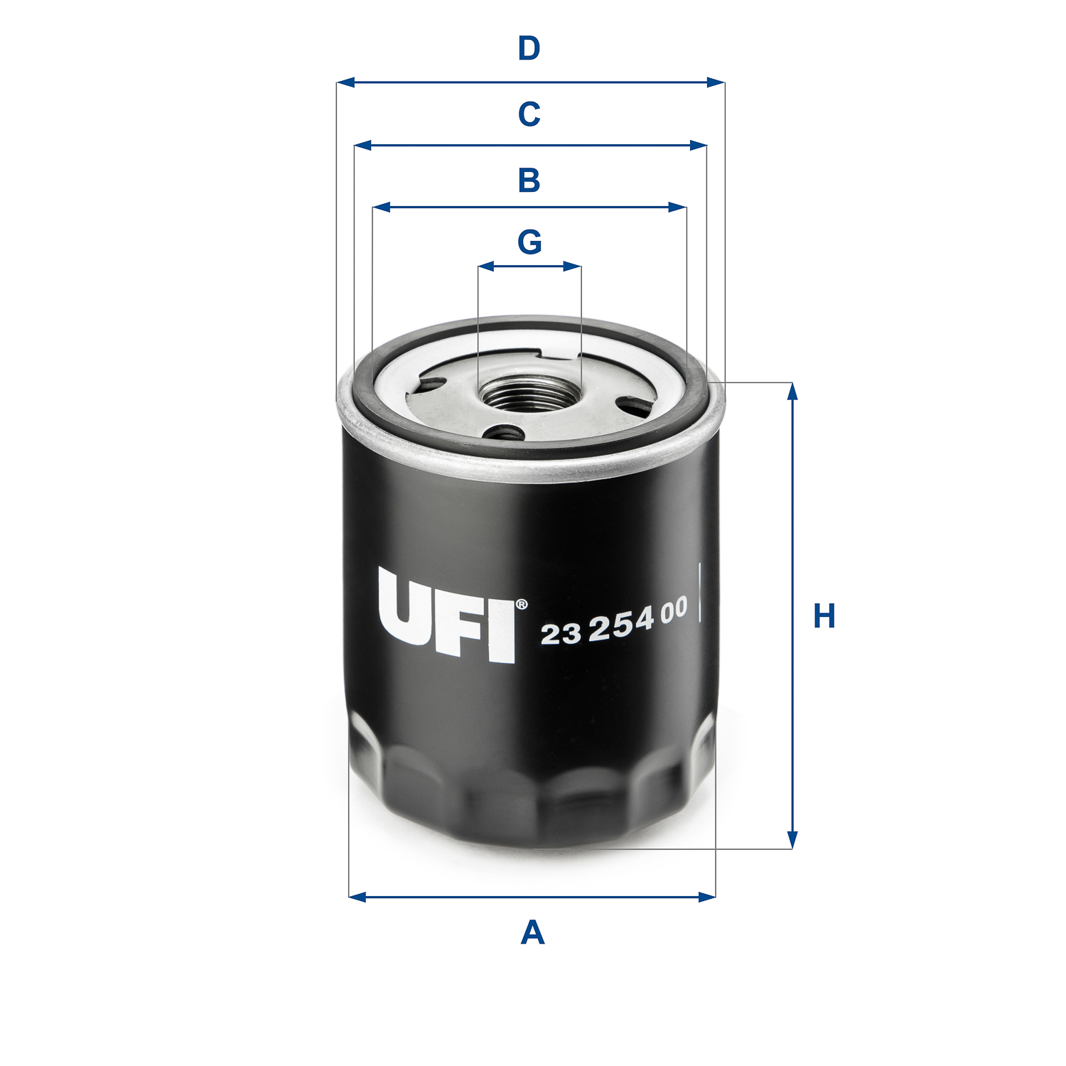 UFI 23.254.00 Filtro olio