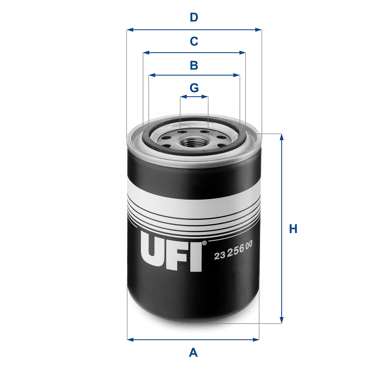 UFI 23.256.00 Filtro olio