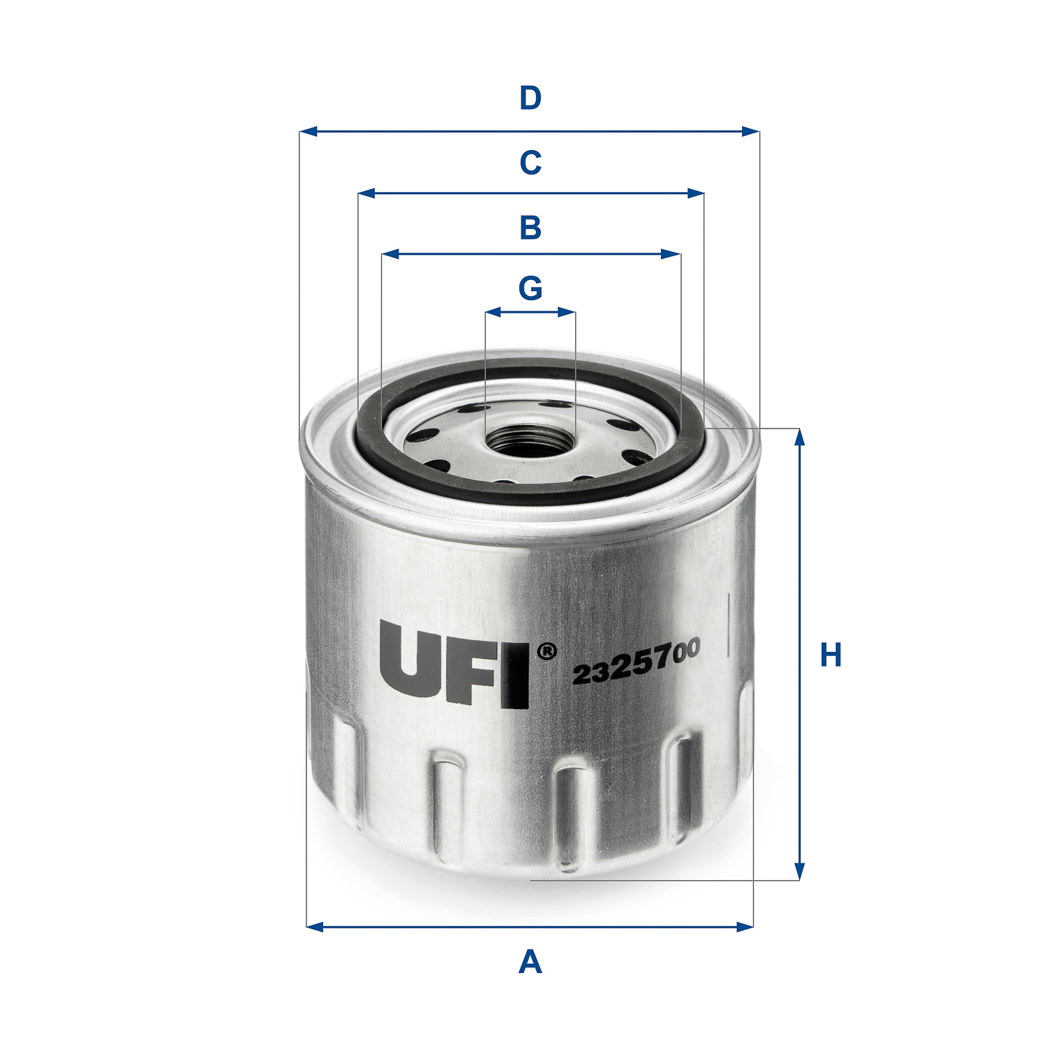 UFI 23.257.00 Filtro olio