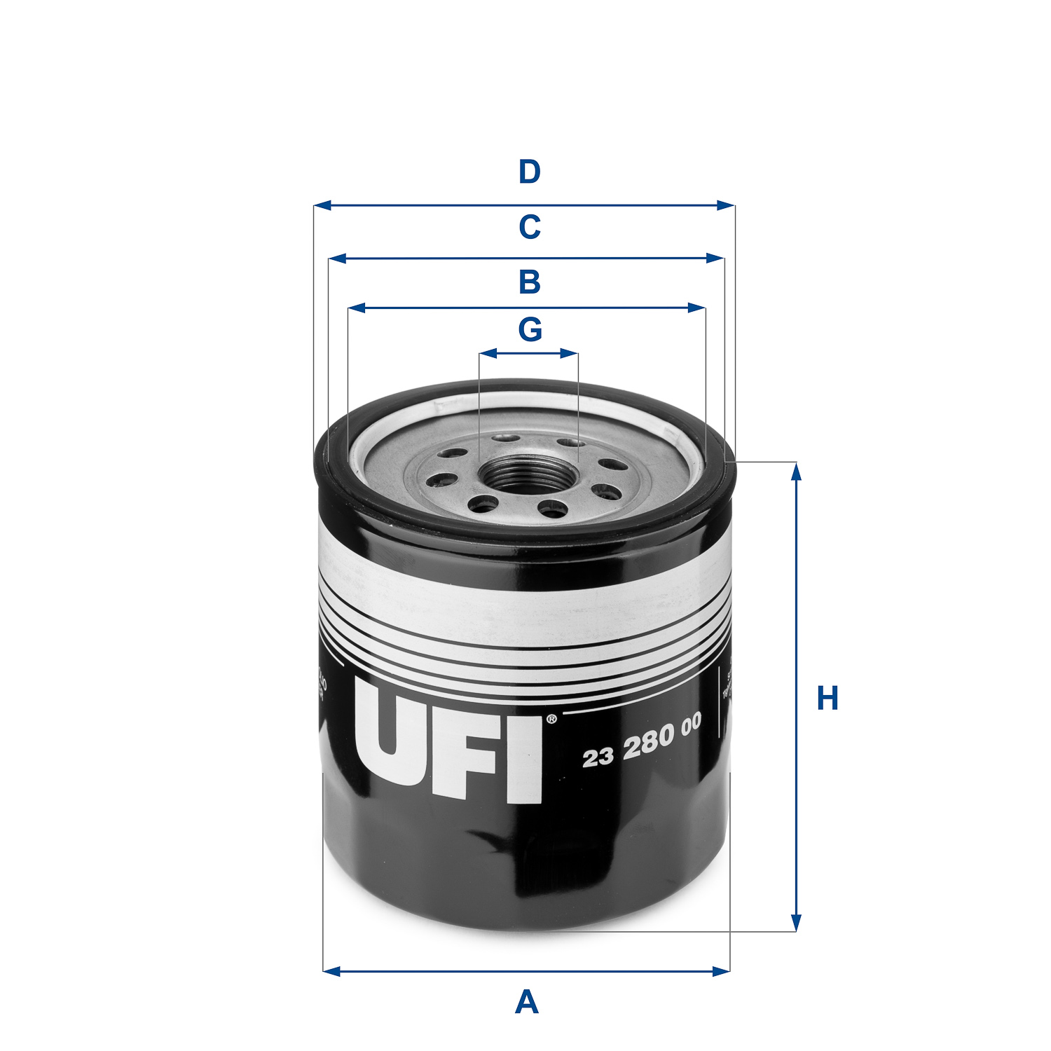 UFI 23.280.00 Filtro olio