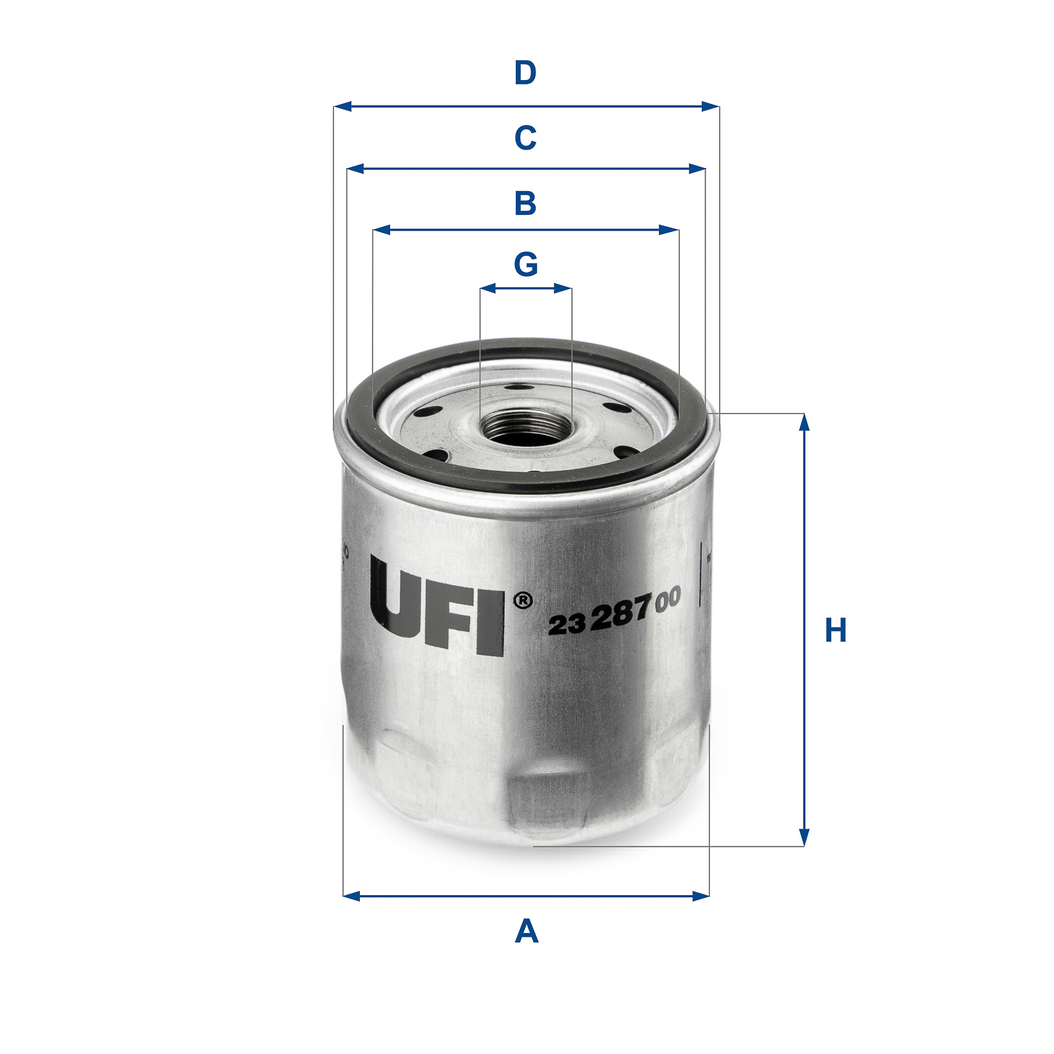 UFI 23.287.00 Filtro olio